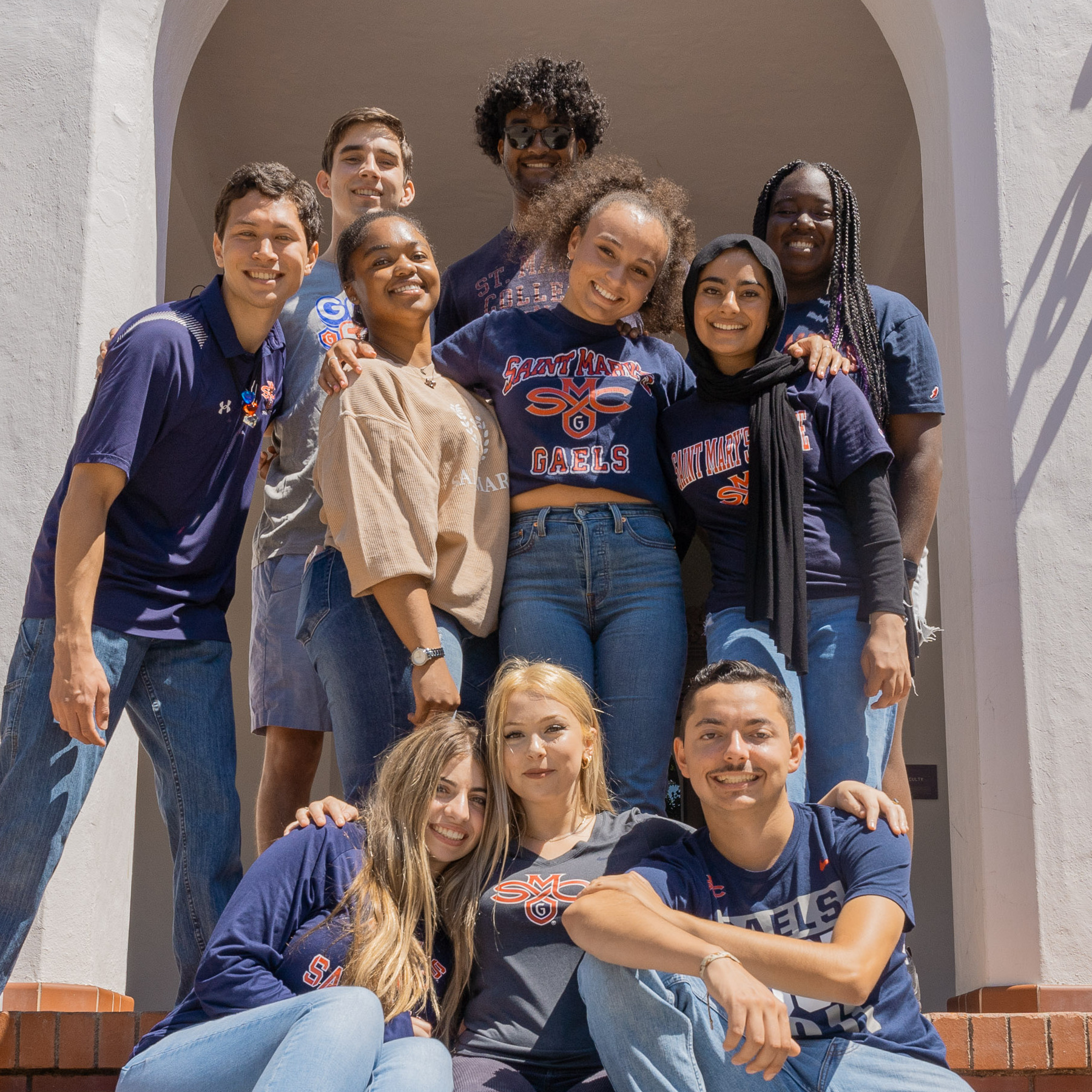 Saint Mary's Wowies on Campus during Orientation