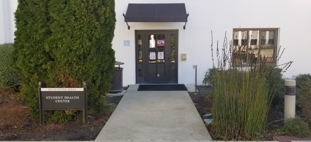 Entrance to the Student Health Center