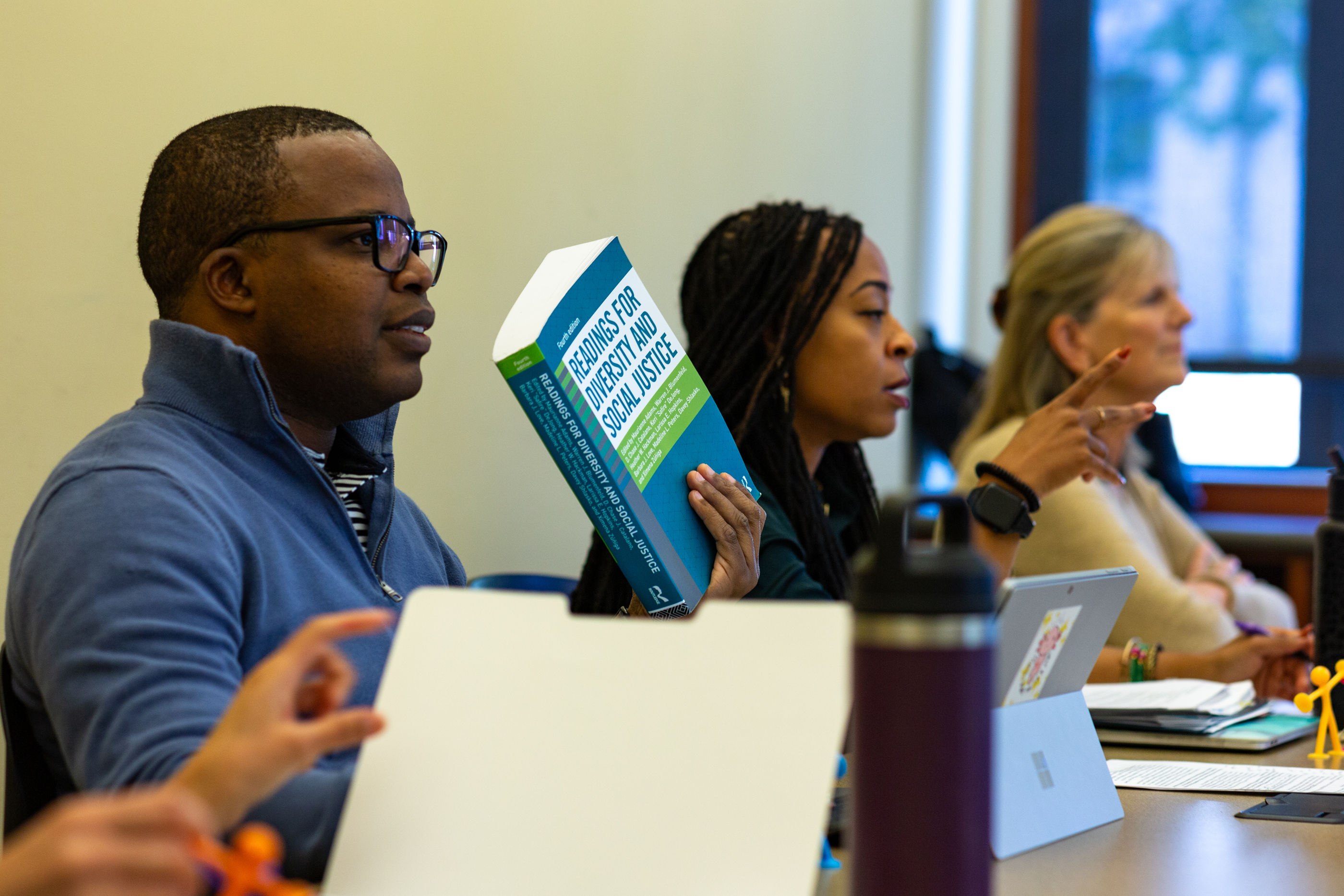 EdD Student in class