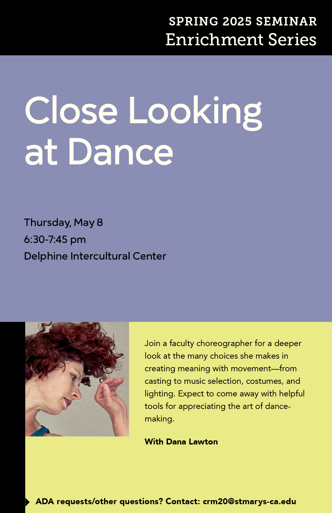 Close Looking at Dance flyer