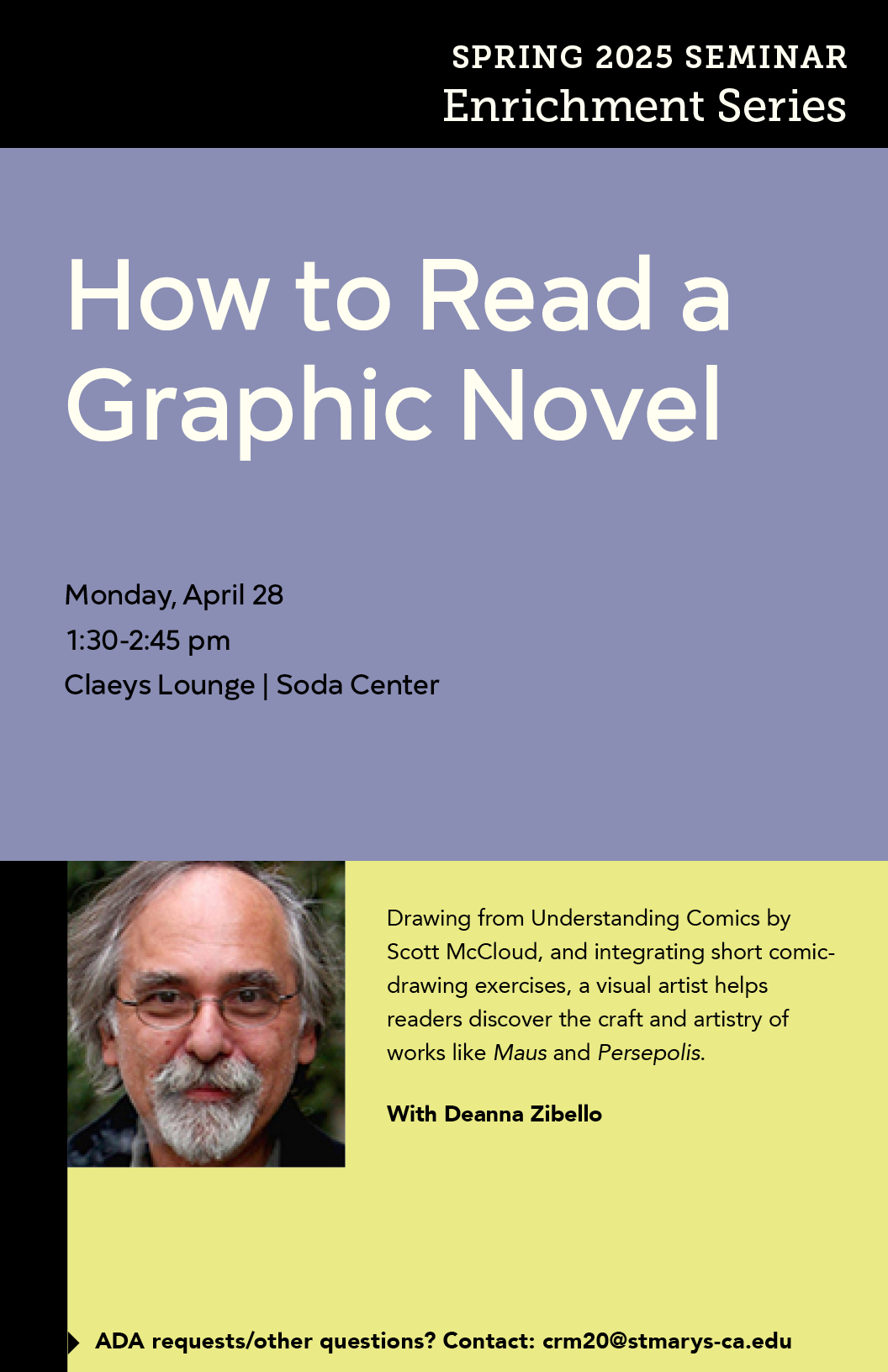 How to Read a Graphic Novel flyer
