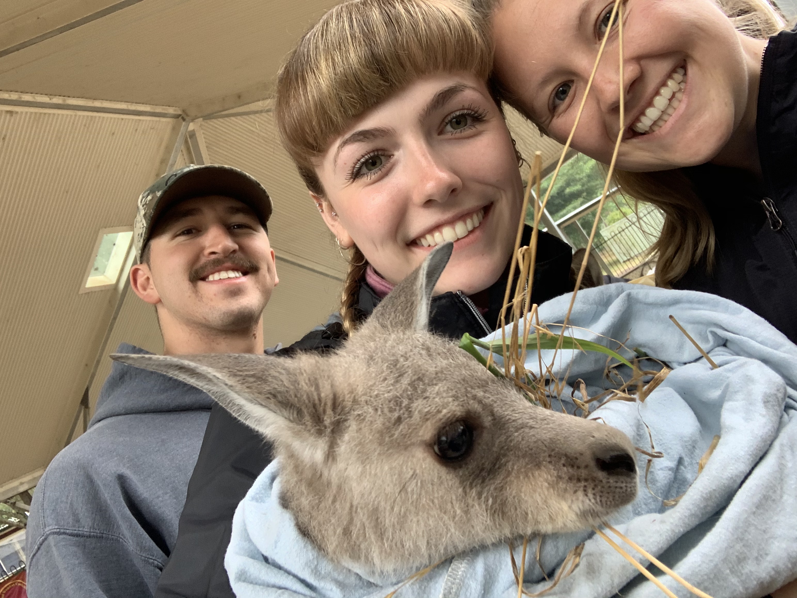 Student with a Joey