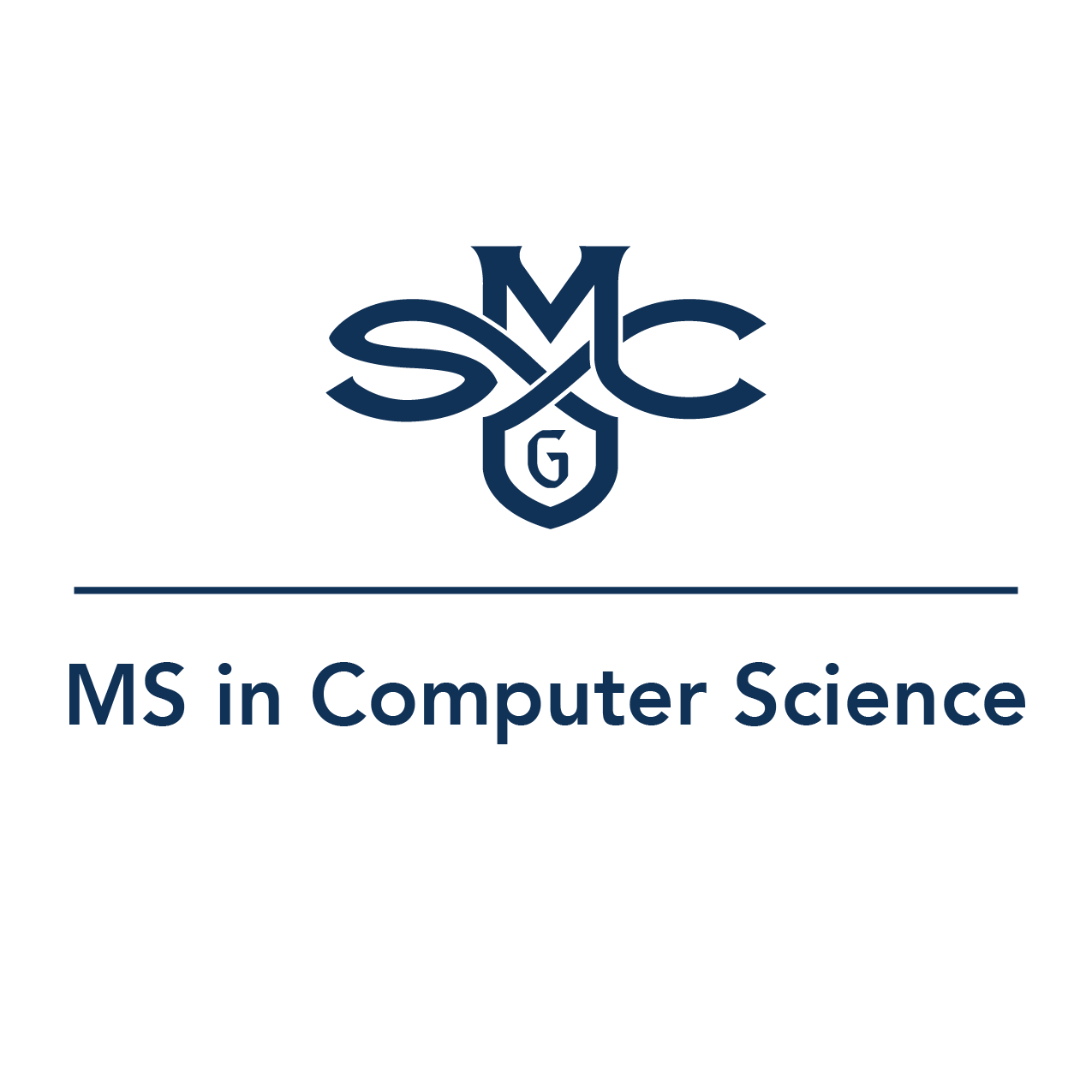 logo of SMC spirit mark with MS in Computer Science text beneath