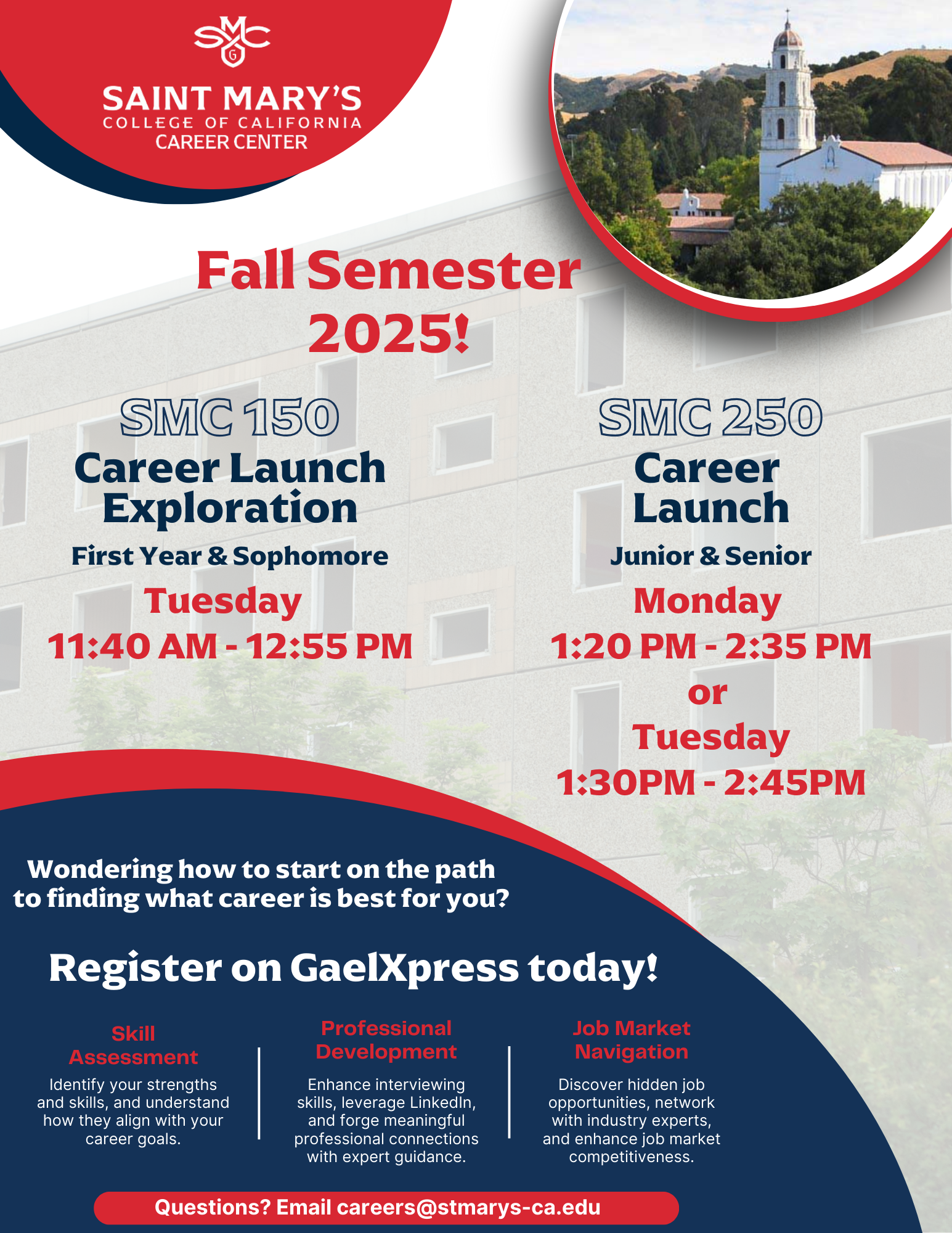 2025 Fall Semester Career Launch Courses