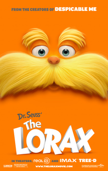 Movie poster of "The Lorax"
