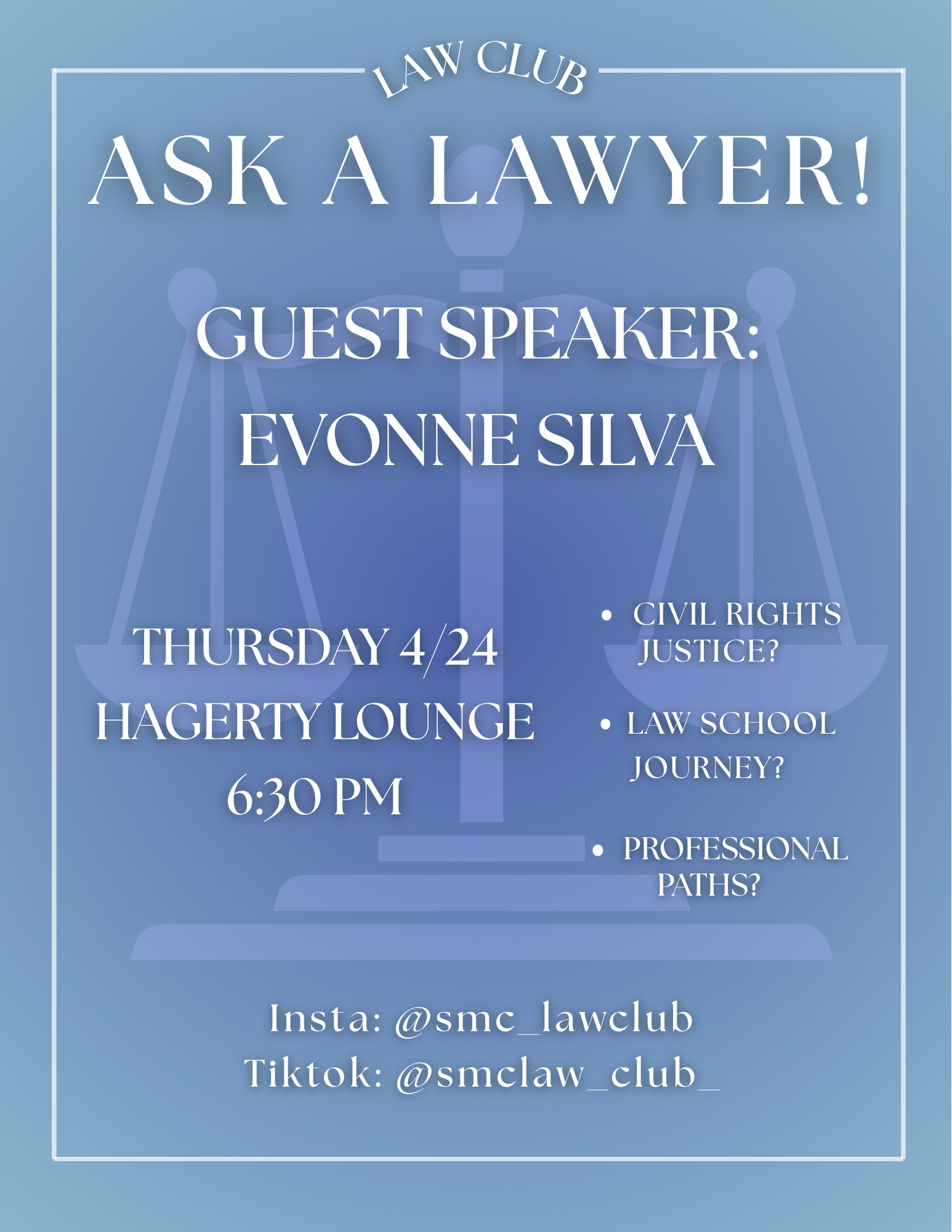 Ask a Lawyer Politics Law Club event