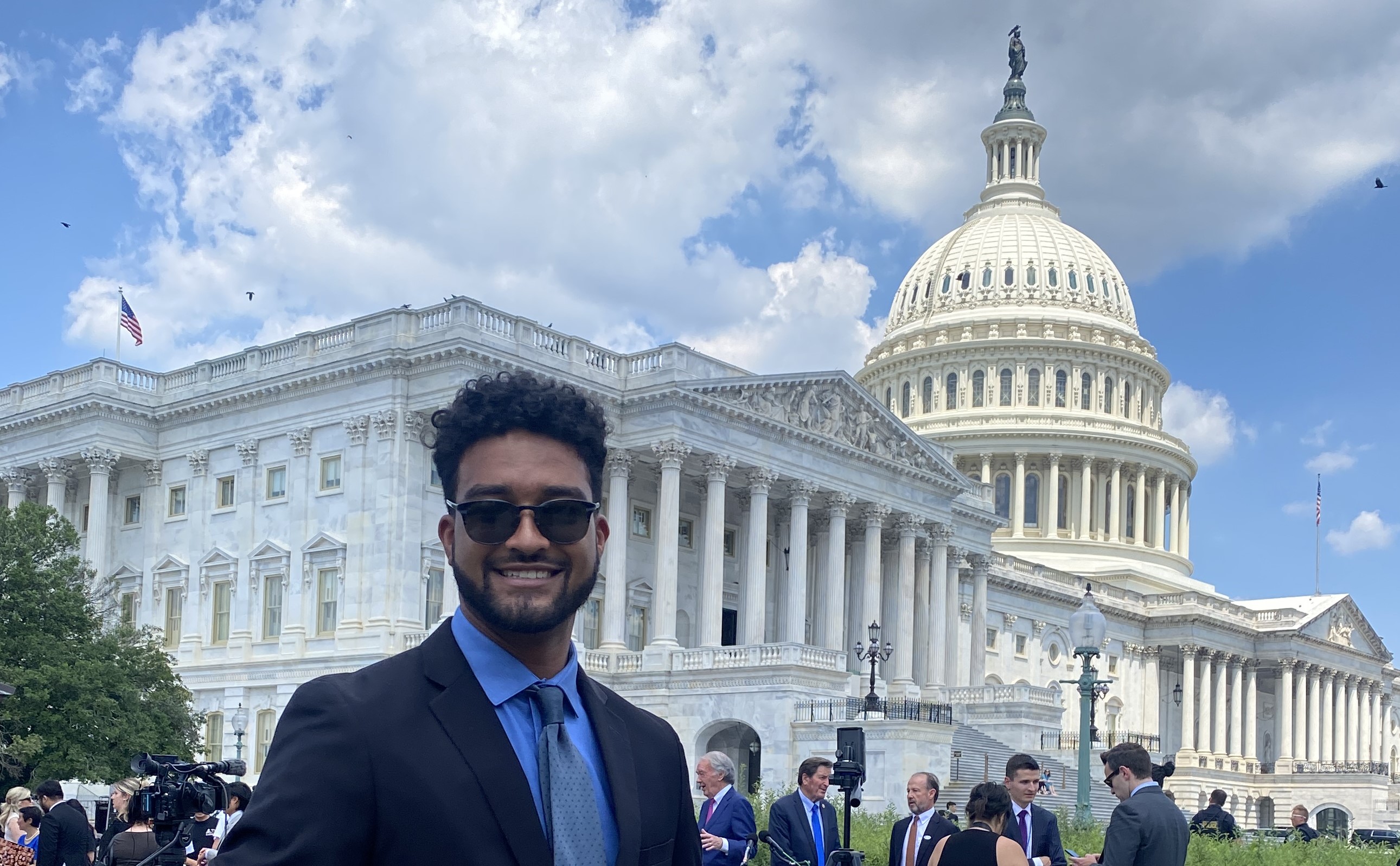 Dominic Fleming '25 in Washington, DC