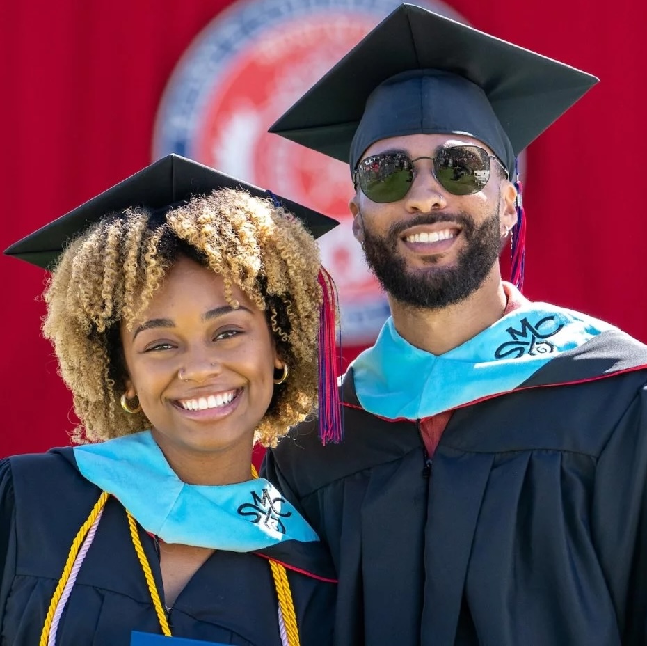Two students for Graduate Commencement 2024