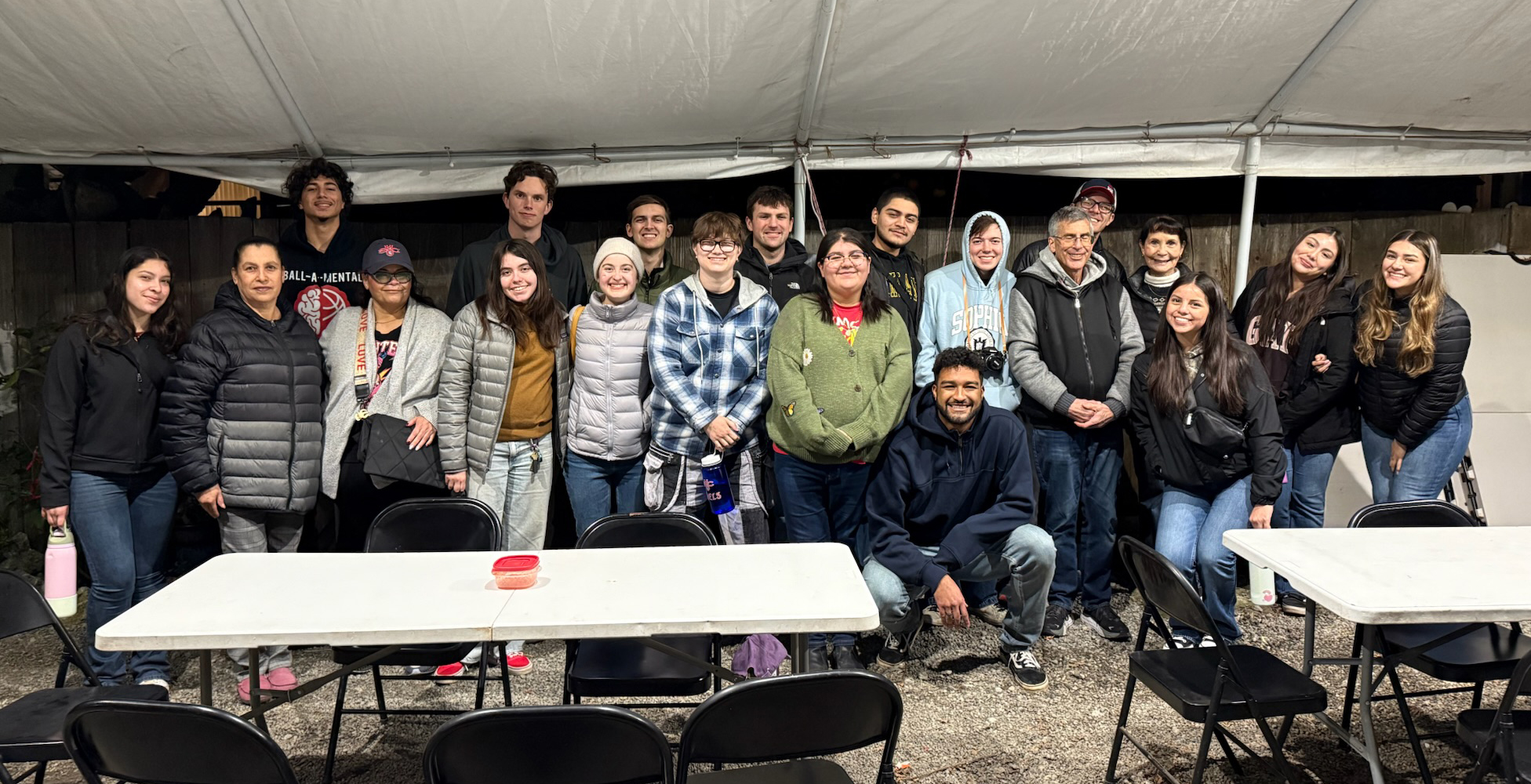 Group photo with Ernestina and Dr. Lopez