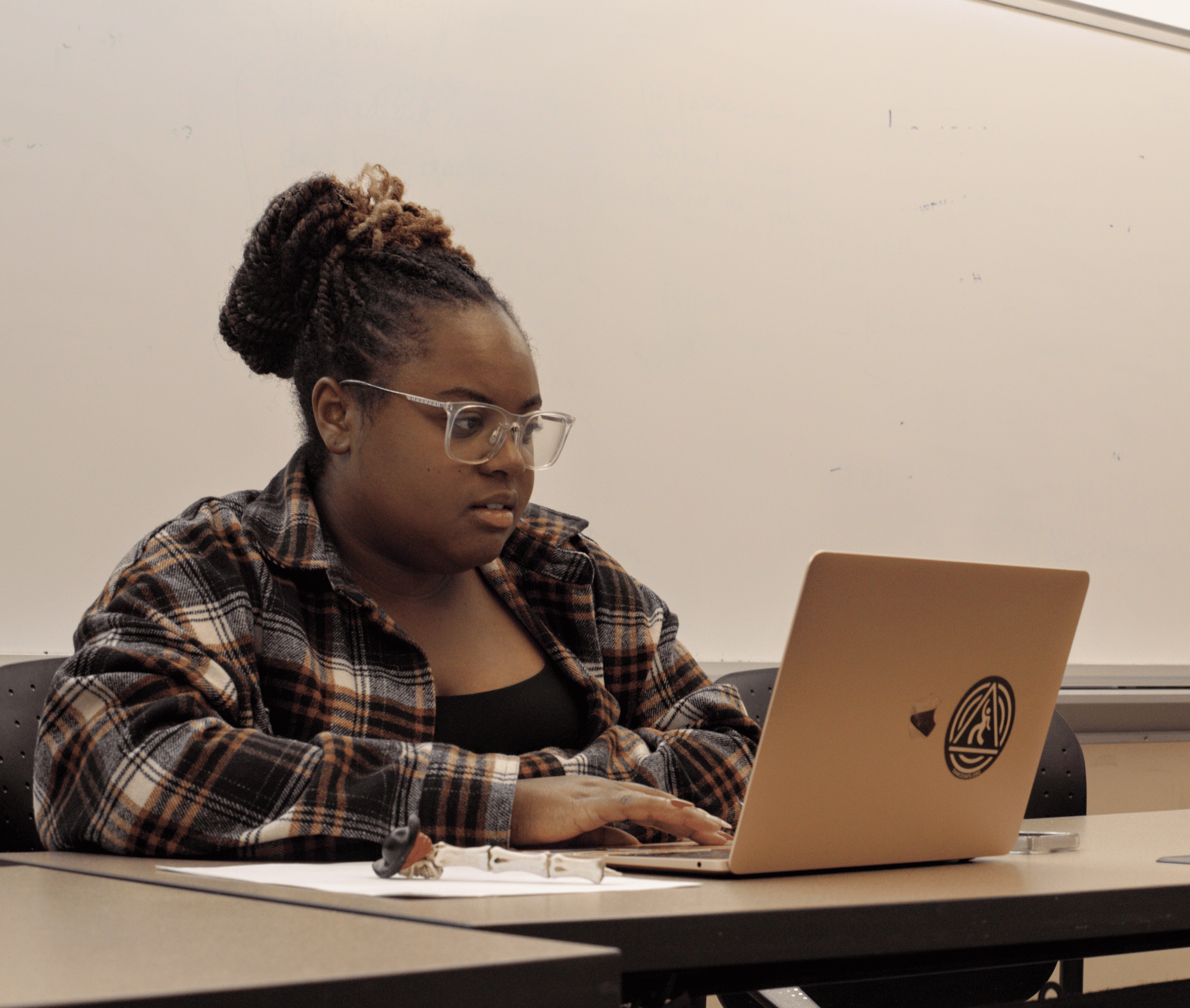 MA Forensic Psych student in class