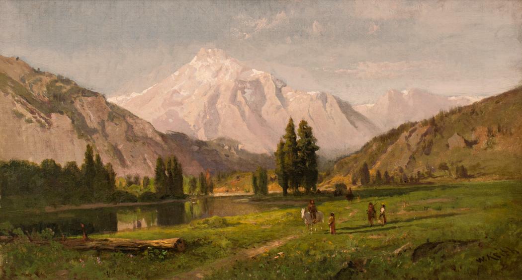 Glacial meadow and Lake