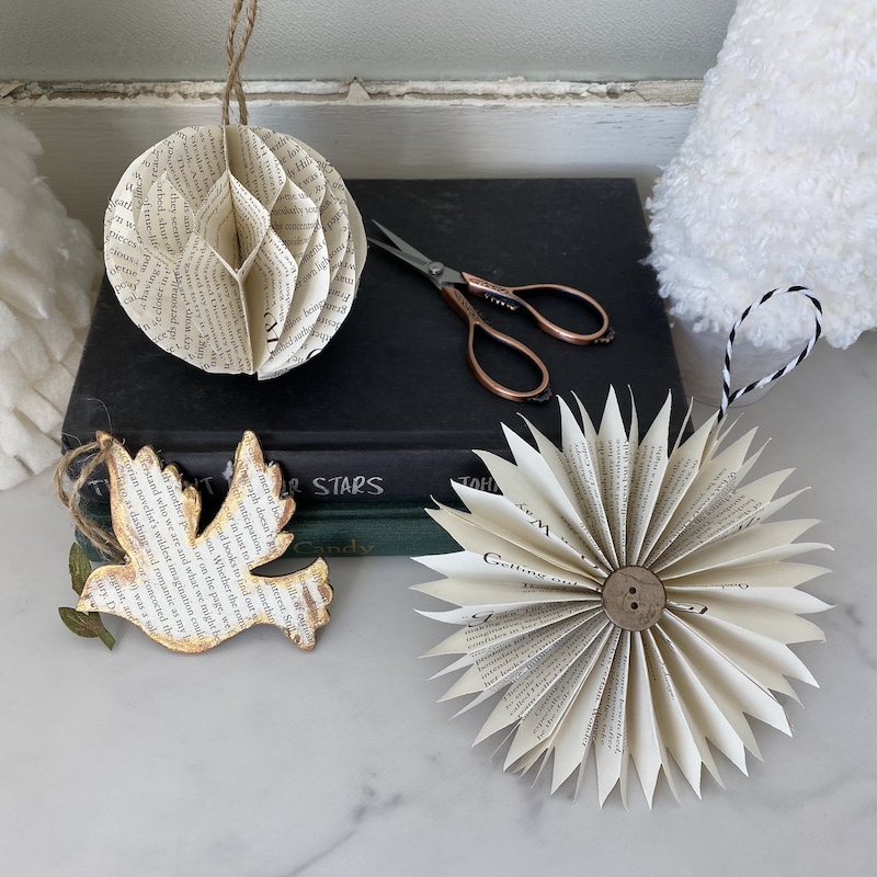 paper craft Christmas ornaments