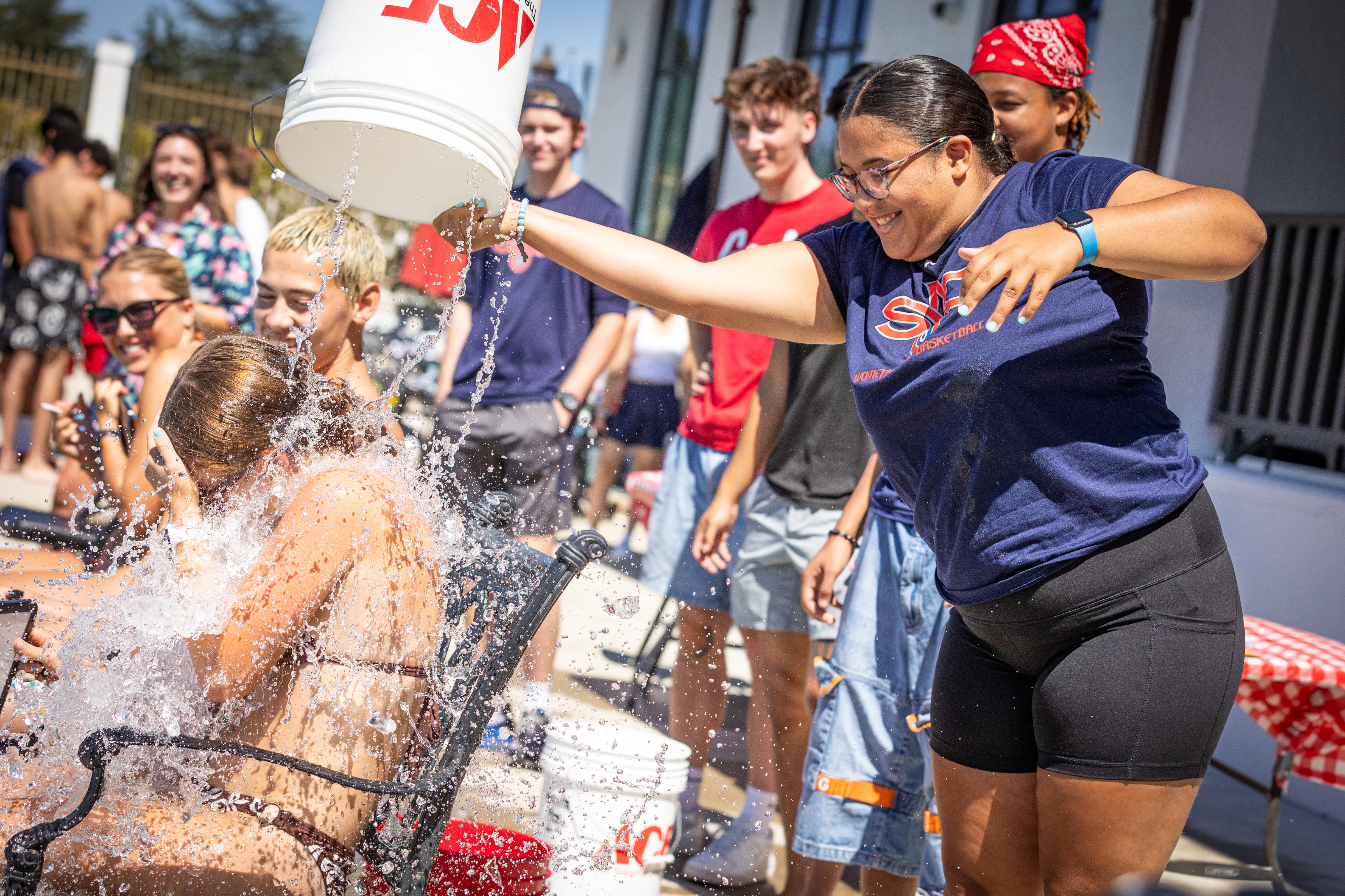 Ice Bucket Challenge at the WOW Pool Party -