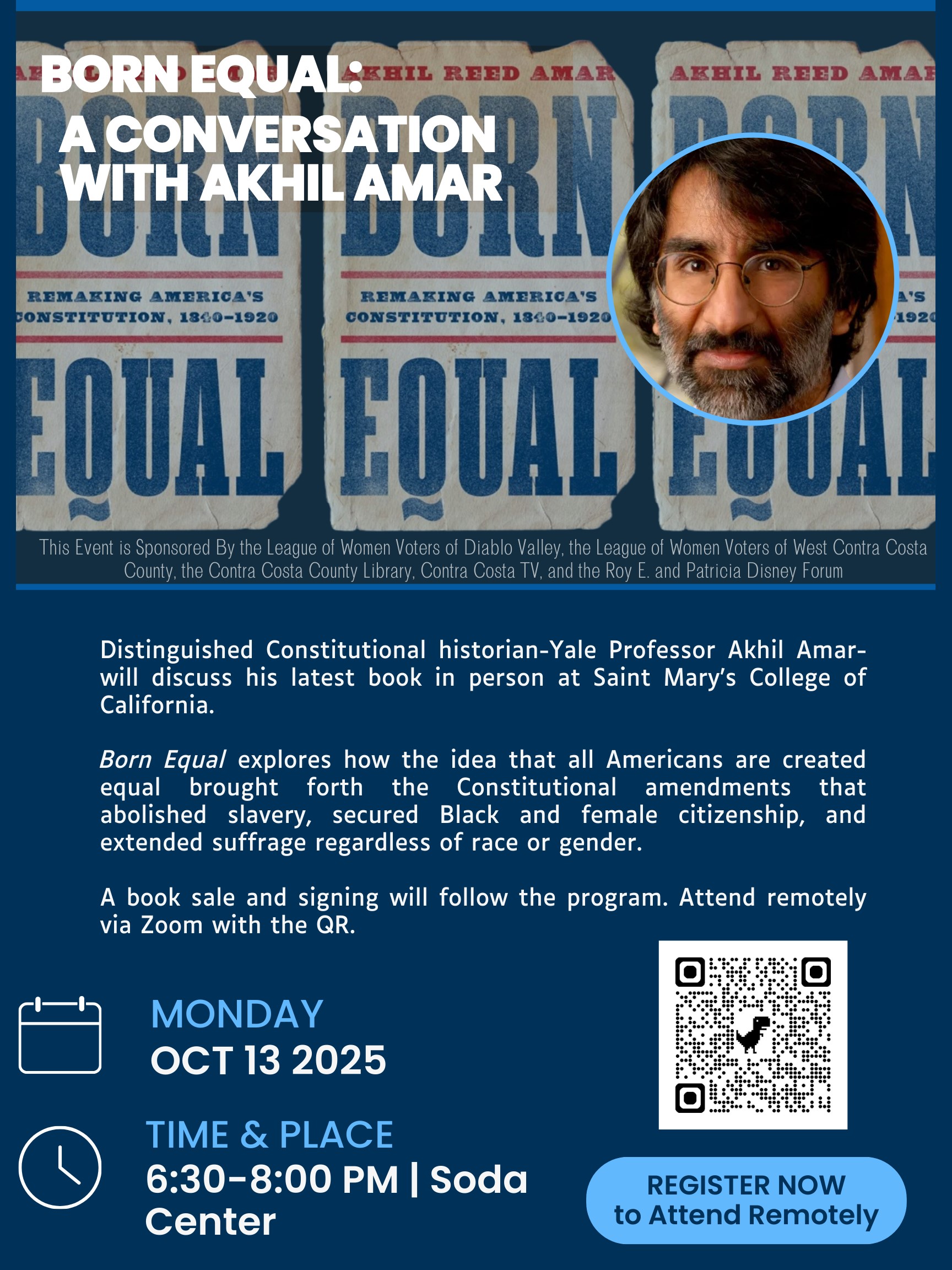 Flyer for Amar lecture