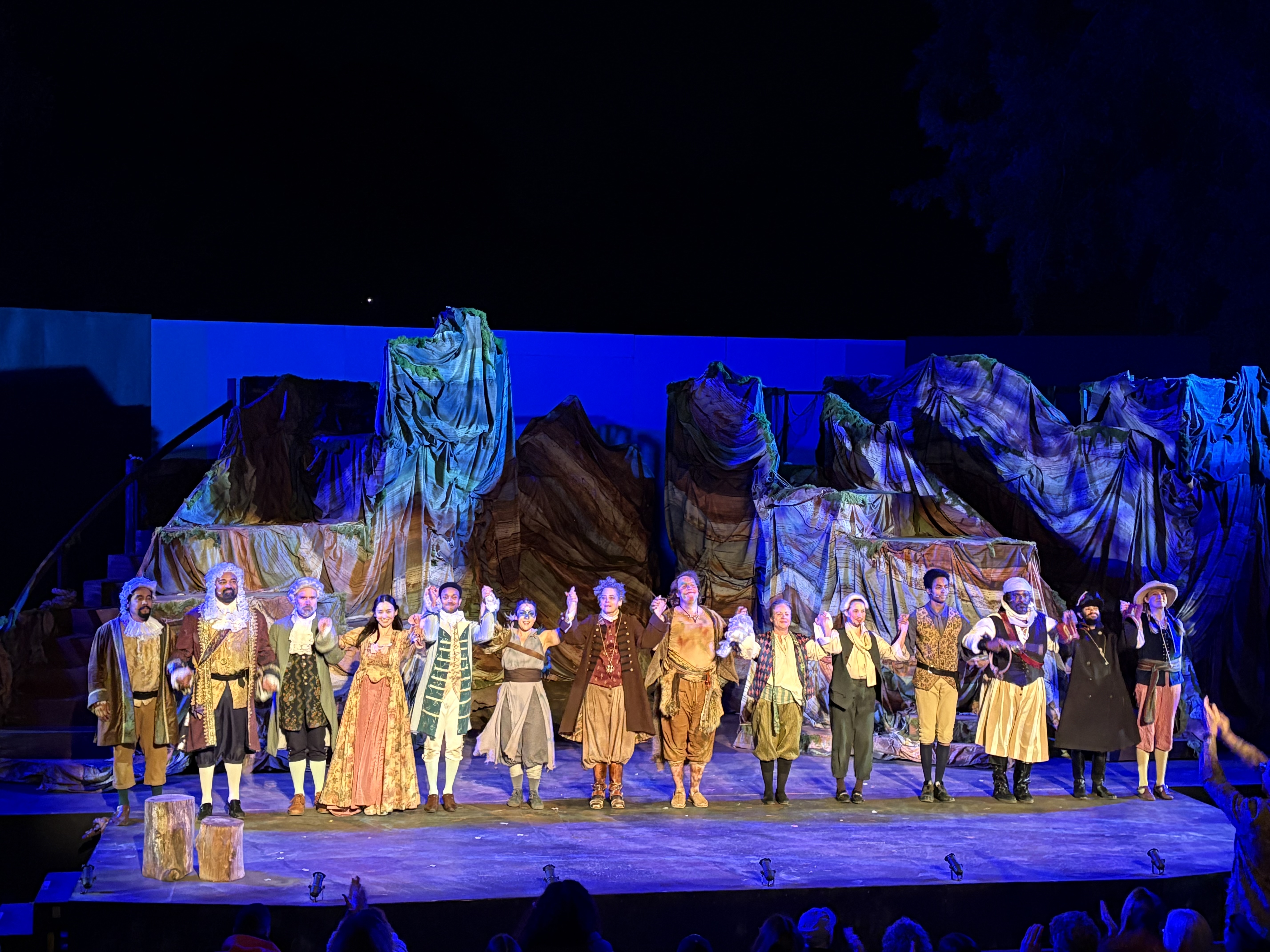 The Tempest curtain call at Marin Shakespeare Company 2025