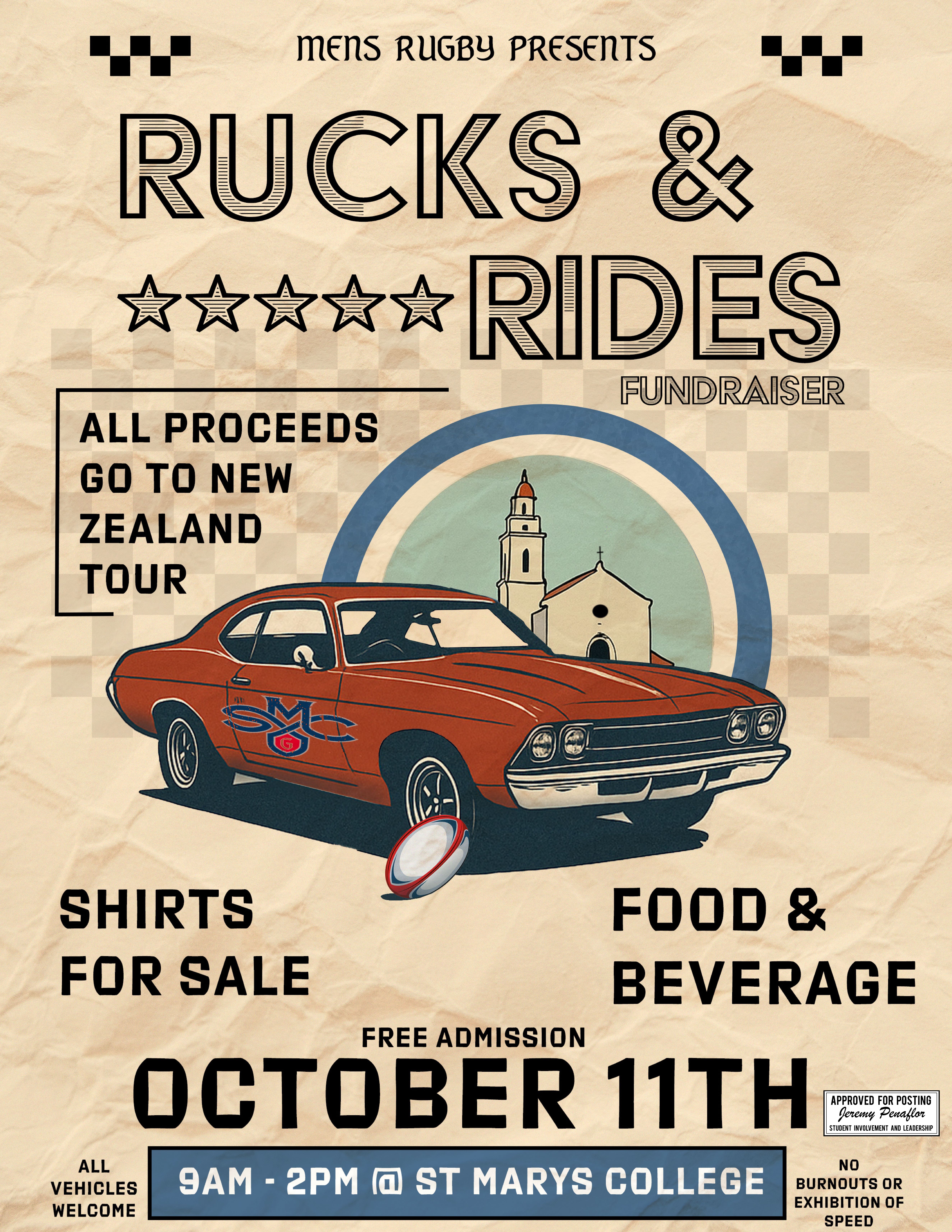 Event flyer displaying title, date and time, and details of the event