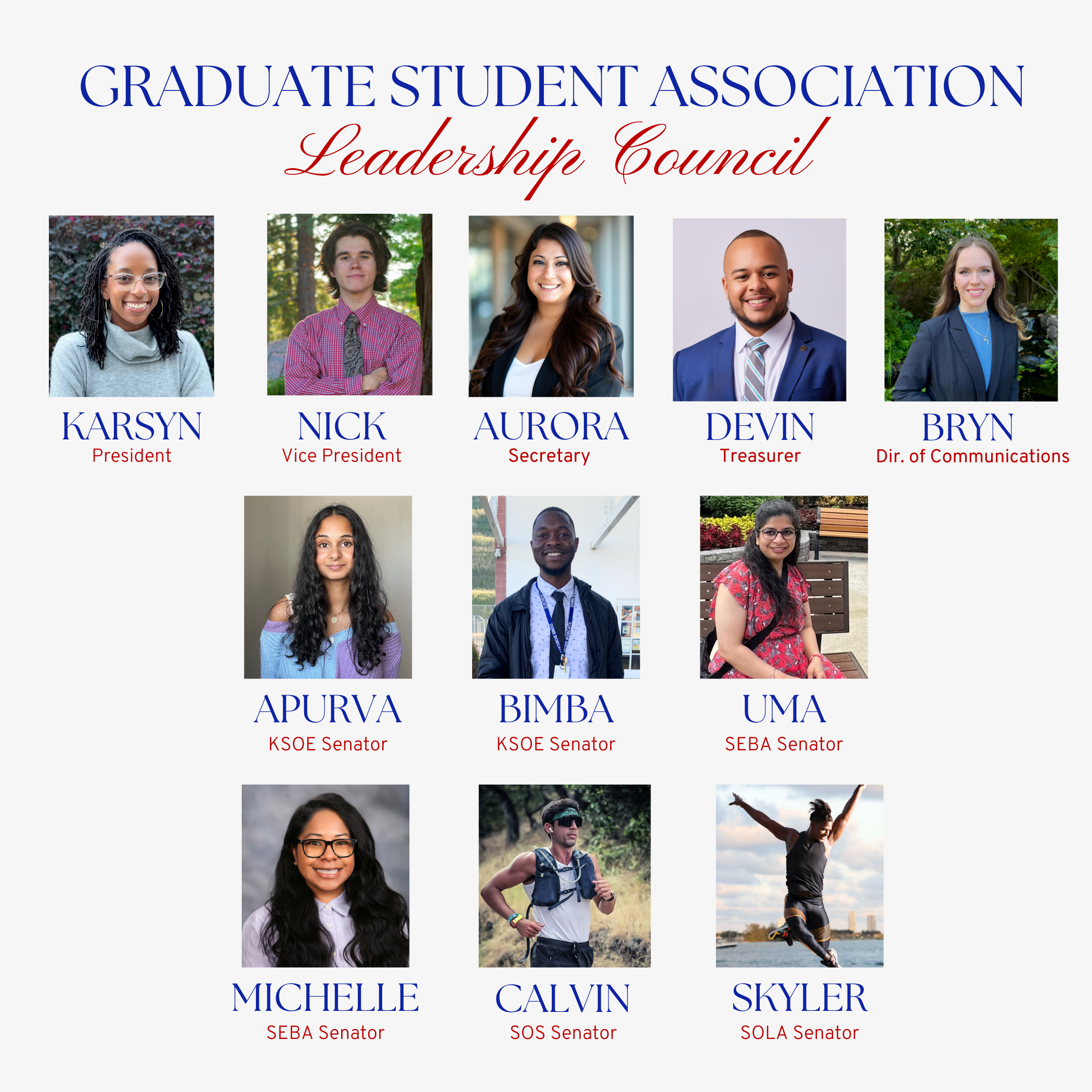 Graduate Student Association Leadership Council