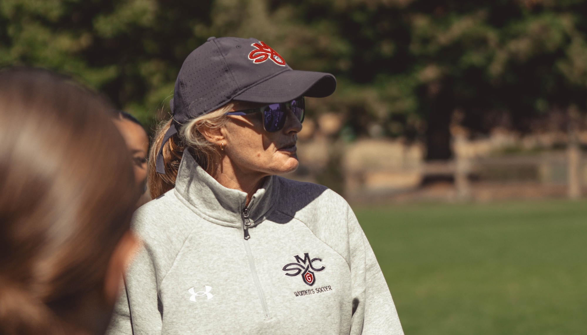 Women's Soccer Head Coach Theresa Romagnolo in fall 2025