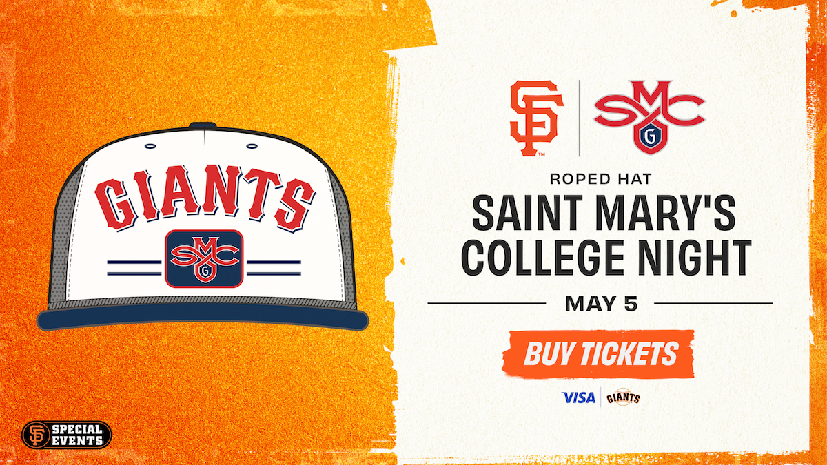 SF Giants / Saint Mary's night graphic