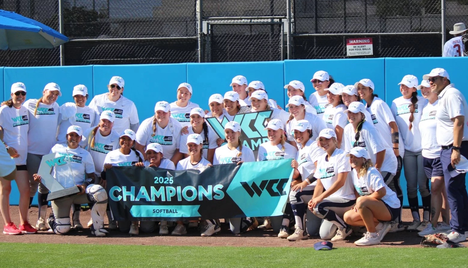 Softball WCC victory group shot