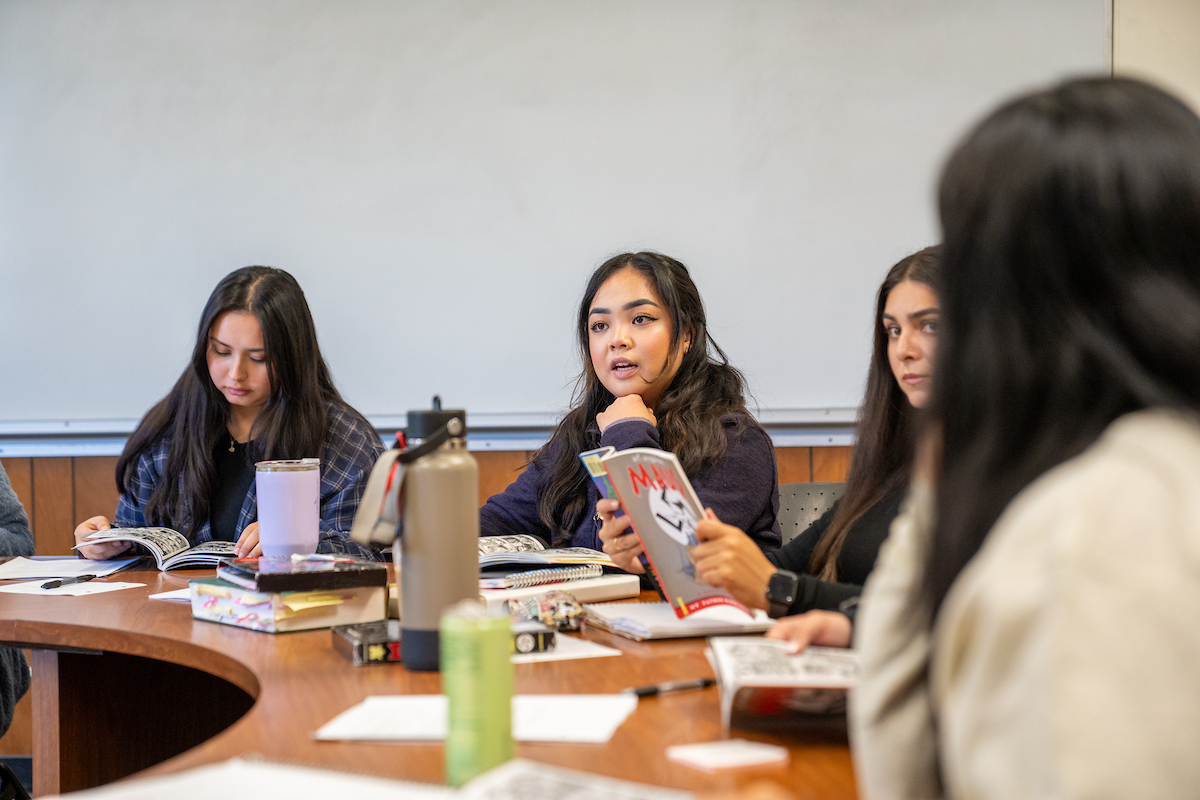 Students in a classroom