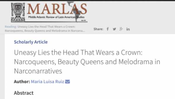 screenshot of website with title of article