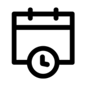 Graphic of a calendar and a clock
