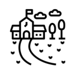 Graphic of a school campus