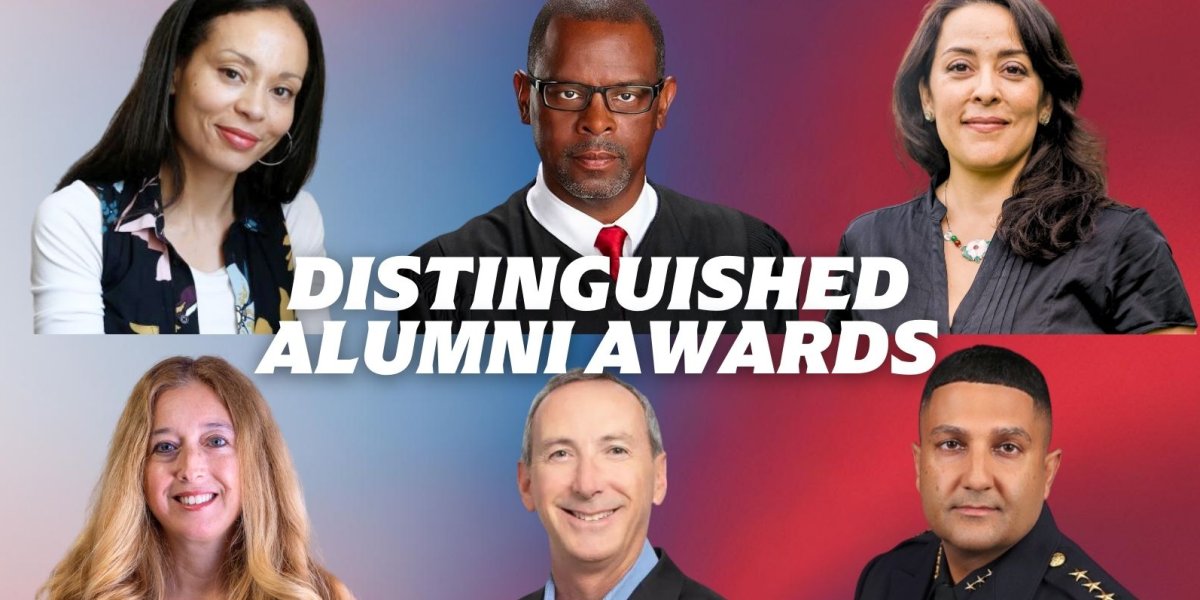 Headshots of the six Alumni Awards honorees
