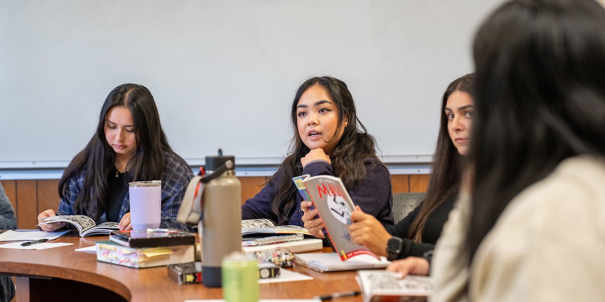 Students in a classroom