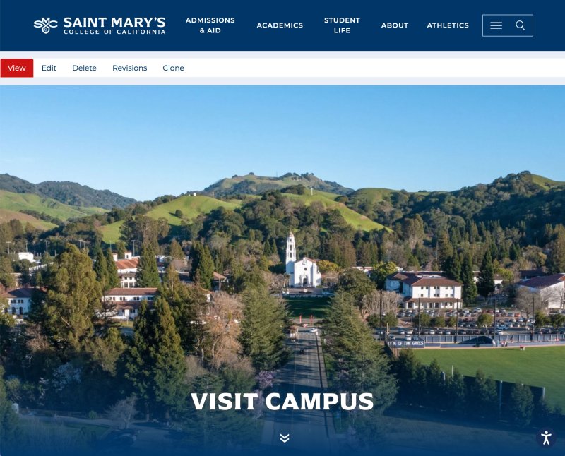 saint marys website screenshot
