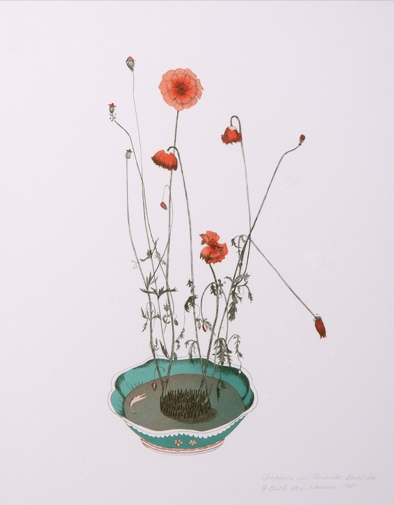 Painting of flowers by Beth Van Hoesen