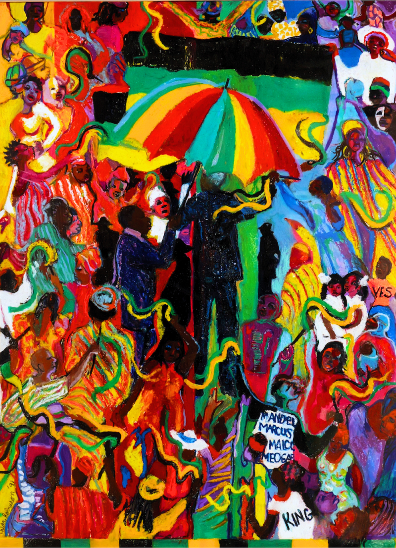 Painting "Mandela" by Hilda Robinson