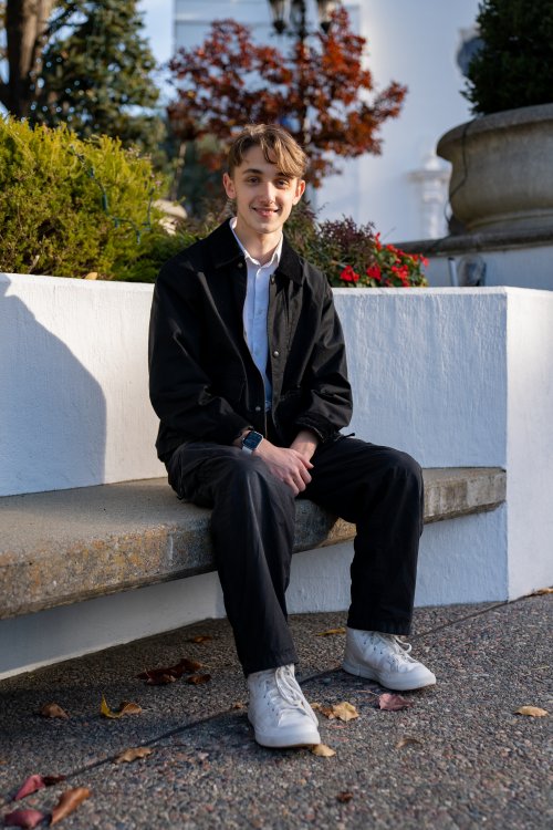 Lachlan Hovany on campus