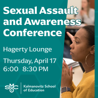 Graphic for sexual assault and awareness conference