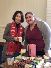 Image of 2 members of SMC staff at the 2026 Staff Tea Party