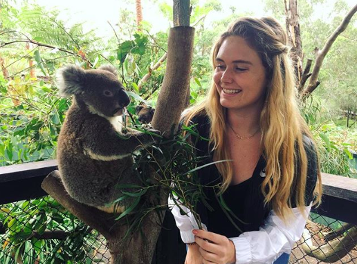 SMC Student & Koala in Australia