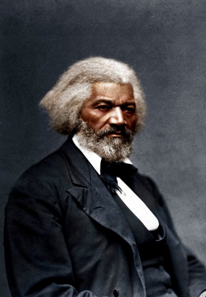 Frederick Douglass painting in color