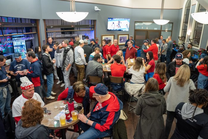 Fans gather in The 1928 Pub