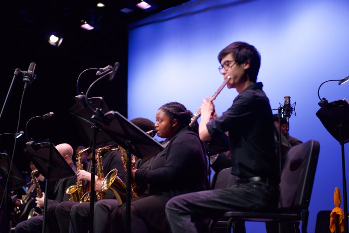 Jazz Band Performing in Concert