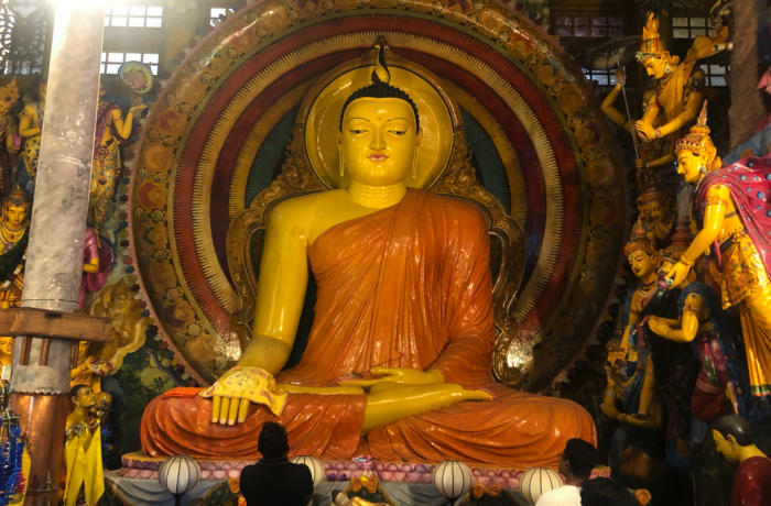 Buddha in a Sri Lankan temple