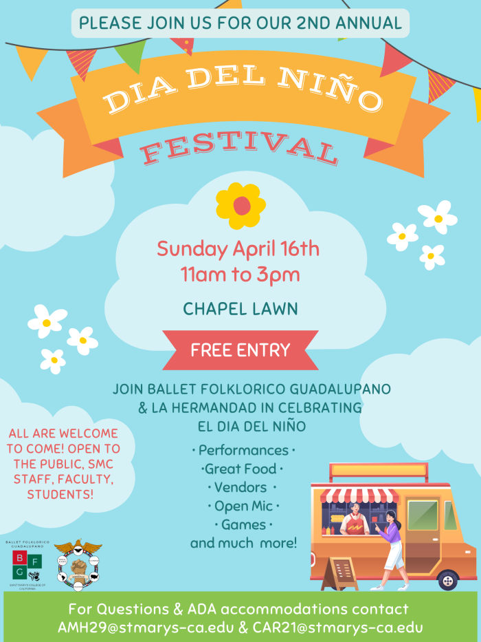 Dia Del Nino Festival, Sunday April 16 11AM-3PM, Chapel Lawn