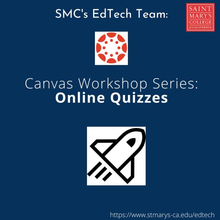 Online Quizzes Workshop Flyer