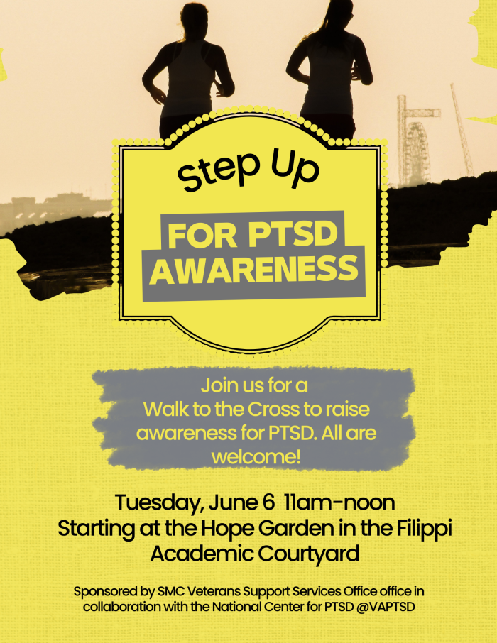 Step Up for PTSD Awareness poster