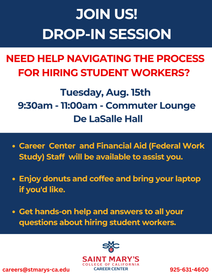Hiring Student Workers - Drop In Session 