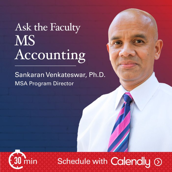 ask the faculty ms accounting