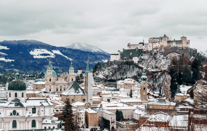 Salzburg in the snow