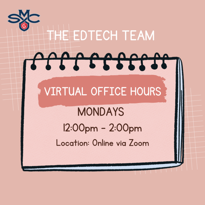 EdTech Virtual Office Hours Flyer