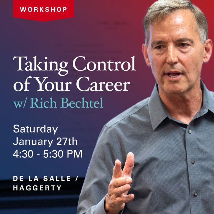 taking control of your career event