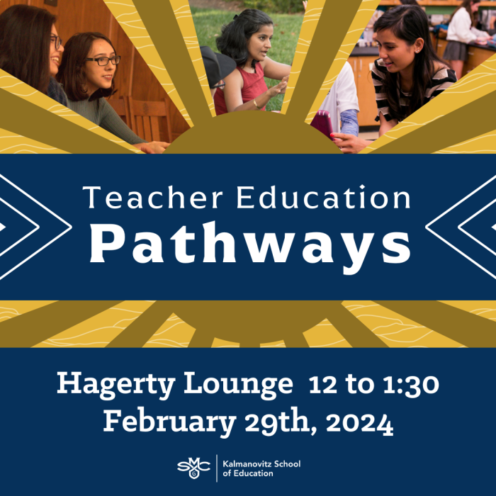 Graphic for Teacher Education Pathways event